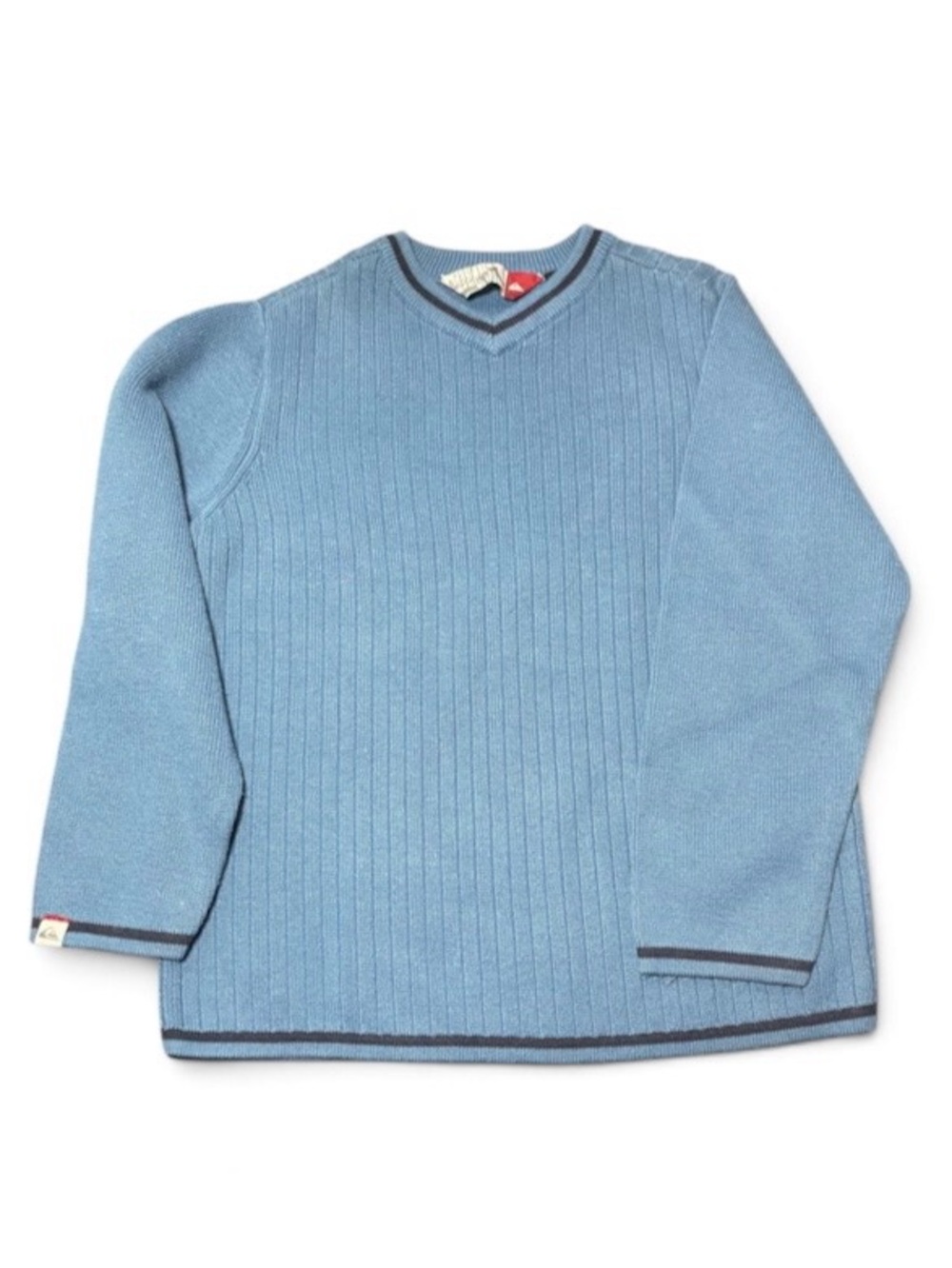 Quicksilver V Neck Boys Vintage Pullover Sweater Sz-5-6